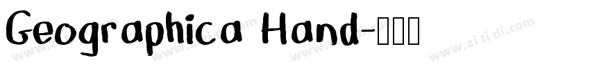 Geographica Hand字体转换